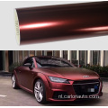 Satijn metalen wijnrood wrap vinyl